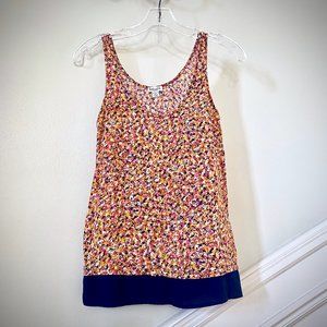 Splendid Navy/Floral Tank Top, XS